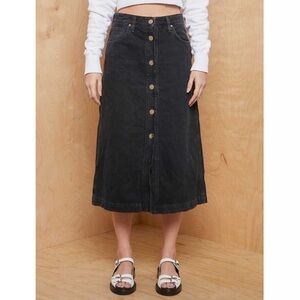 Goldsign Denim Midi Skirt Jean Sz 26